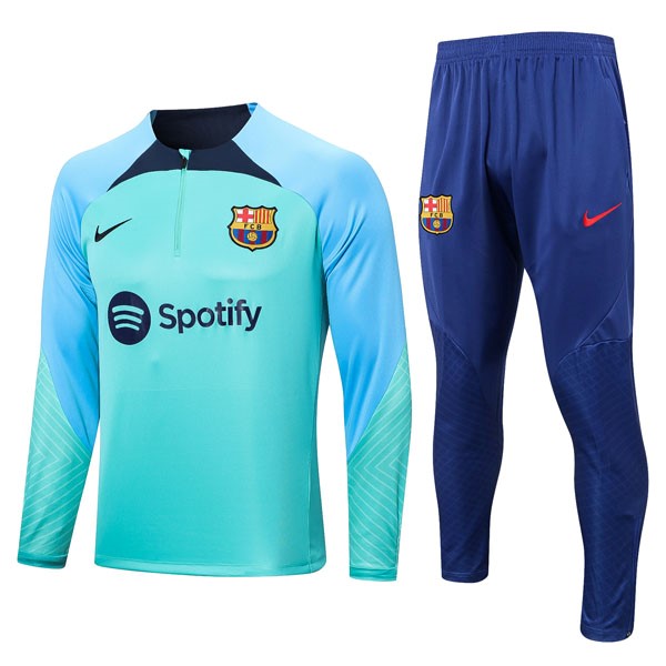 Sudadera De Training Barcelona 2022 2023 Verde Azul